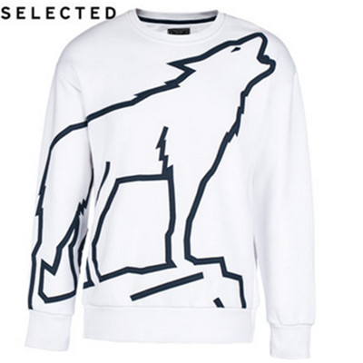 热销款式！SELECTED思莱德植绒休闲针织卫衣F41544D004