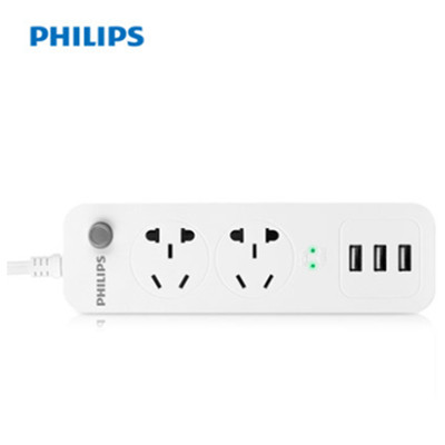 新低！飞利浦USB插座小优智能充电插排