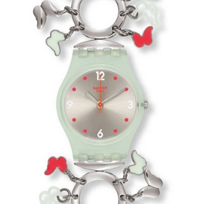 原创系列！Swatch斯沃琪 蝴蝶恋 LG124G 石英女士手表