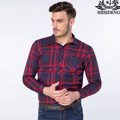 多色可选！波司登 男士加绒保暖衬衫