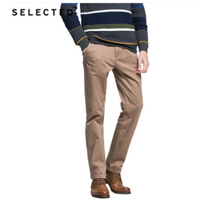 休闲百搭！SELECTED思莱德版型百搭休闲长裤F415426005