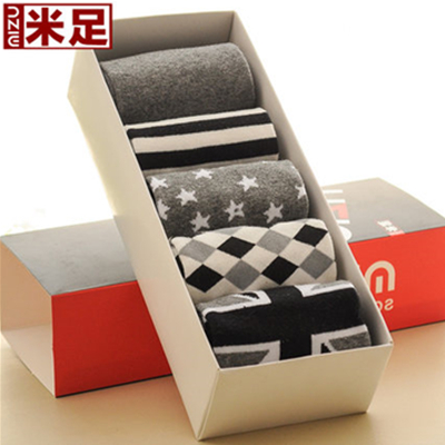 超多款式！米足 男士冬季中筒袜