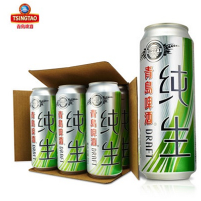 口感顺滑！青岛啤酒 纯生500ml*12听/箱