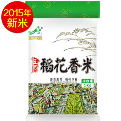 绵软略粘！雪龙瑞斯 东北五常稻花香米5KG