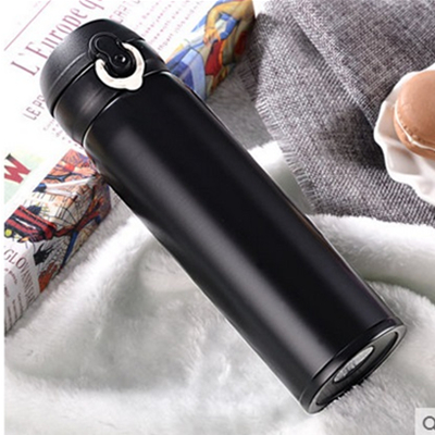 握感舒适！哈皮泰 不锈钢便携保温杯450ml