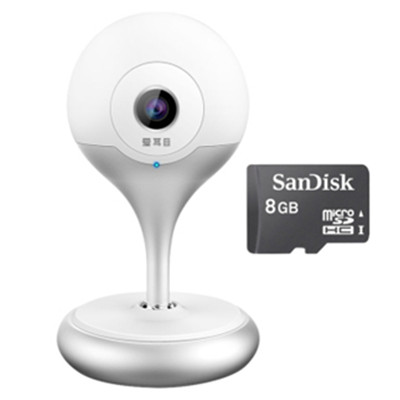 好价！爱耳目（iermu）HDQ精灵球智能网络摄像机+闪迪8GTF卡