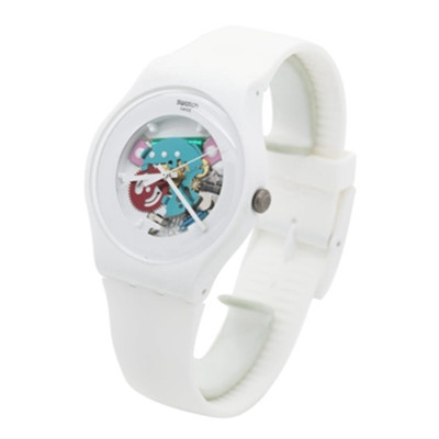 白菜价！斯沃琪(Swatch) 炫彩透视系列石英中性表透视白SUOW100