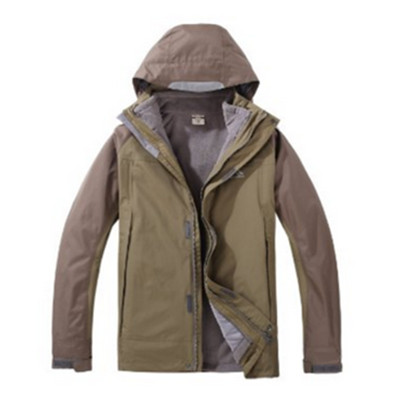 舒适保暖！哥仑步 男式 三合一冲锋衣 10747