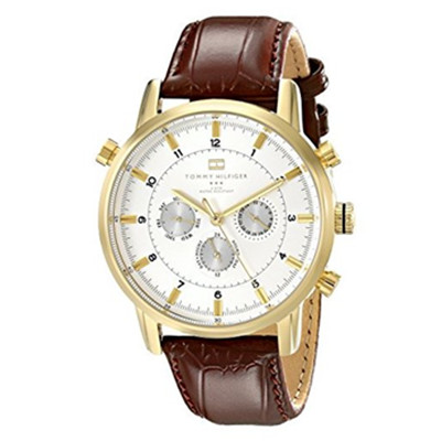 再降！Tommy Hilfiger 1790874男士计时石英手表