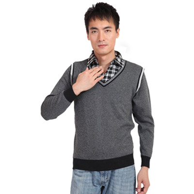 新低！北极绒男式假两件套商务加厚加绒保暖衬衫B140600611