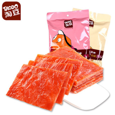 好吃不贵！淘豆猪肉脯组合原味250g+微辣200g