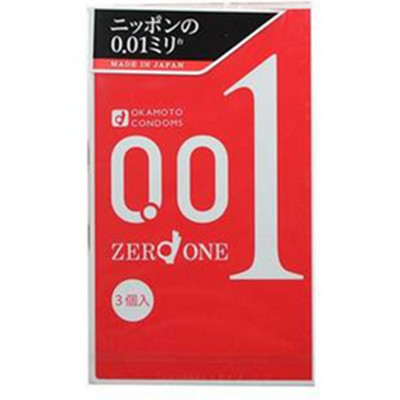 业界标杆！Okamoto冈本001超薄计生安全套避孕套3只装