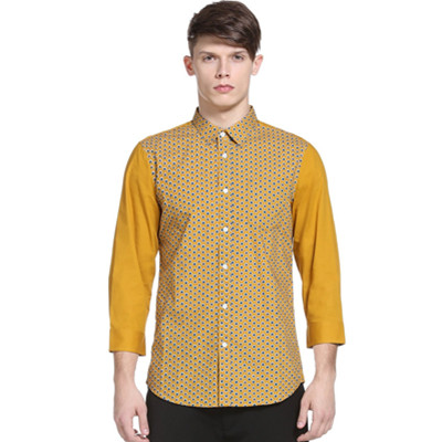 圣诞好价！Trendiano男式拼接印花衬衫3142010020470