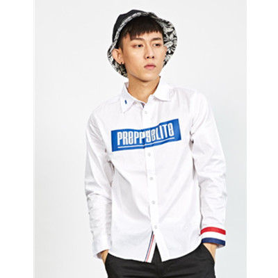 简约百搭！Preppy Elite盒子印花衬衫