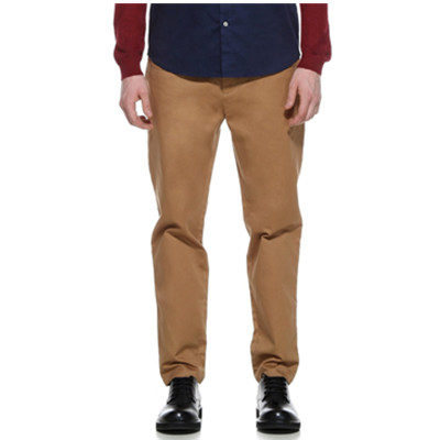 极简设计！Trendiano男式纯棉中腰休闲长裤3143062260530