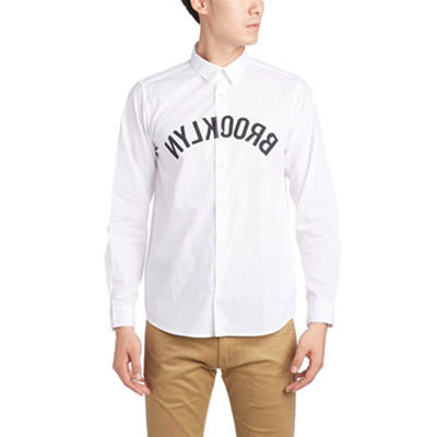 字母印花！chocoolate男式衬衫B1XSTDC8308