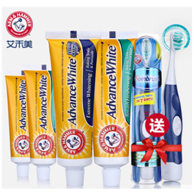大牌好价！艾禾美牙膏电动牙刷套装