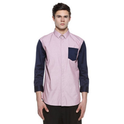 拼接款！Trendiano 撞色拼接衬衫衬衣 男式 3143010010120