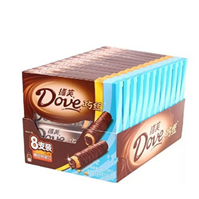 手慢无！德芙巧丝威化巧克力8支装(整盒)90g*12 79.9元包邮