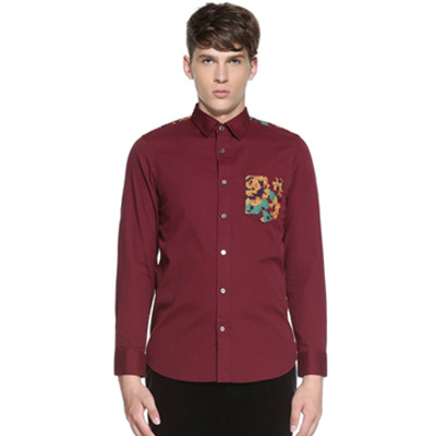 都市形象！Trendiano刺绣长袖衬衫314301524P110