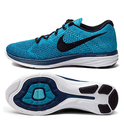 好价！耐克新款男子FLYKNIT LUNAR3跑步鞋698181-401