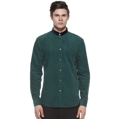 百搭单品！Trendiano男式立领长袖衬衫3143014920510