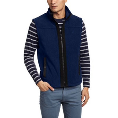 四色可选！诺帝卡 男式 经典全开襟针织背心 KC43030