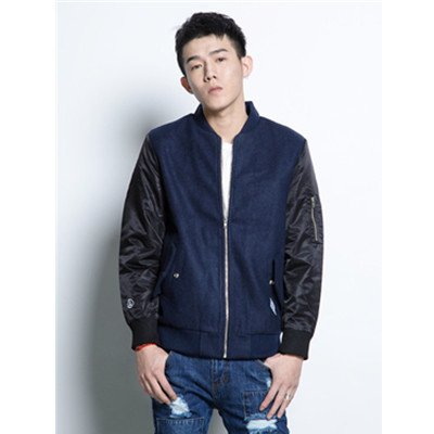 运动风范！PREPPY ELITE后背字母印花棒球夹克