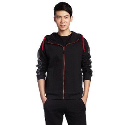 保暖防风！SWS塞沃斯男式开衫连帽卫衣MM-3731