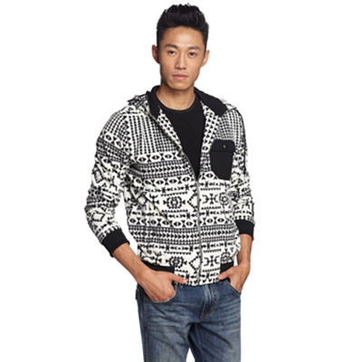 民族风！airwalk握步男式开衫连帽卫衣60213A021