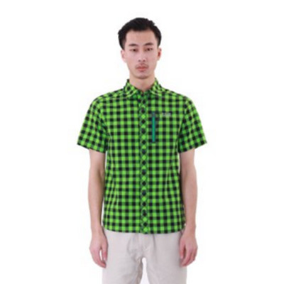 白菜价！希维途 男式 格子短袖速干衣 33166
