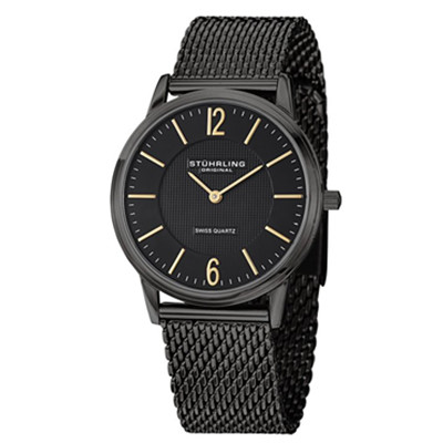酷感十足！ Stuhrling 122.33551 男士超薄石英手表