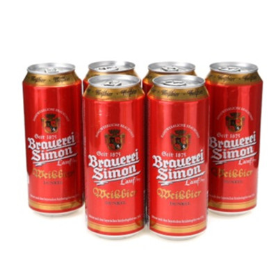 客户端好价！凯撒西蒙 小麦黑啤酒500ml*6听