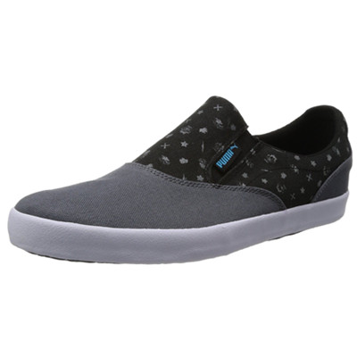轻便一脚蹬！彪马Grimme Lo Slip on graphic男子帆布鞋