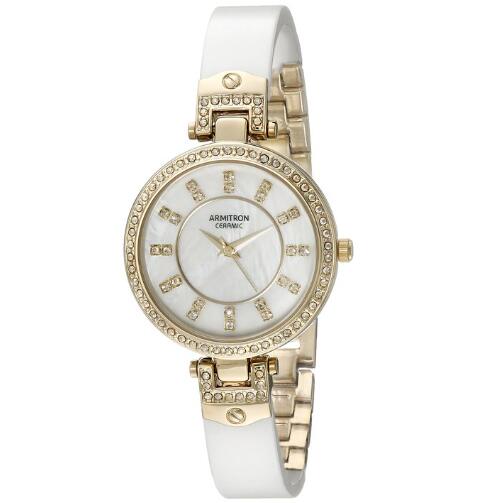 送女友！Armitron阿美神755313MPGPWT施华洛世奇水晶手表