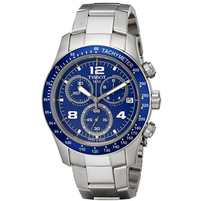 再降！天梭Tissot男式T039.417.11.047.02蓝色表盘手表