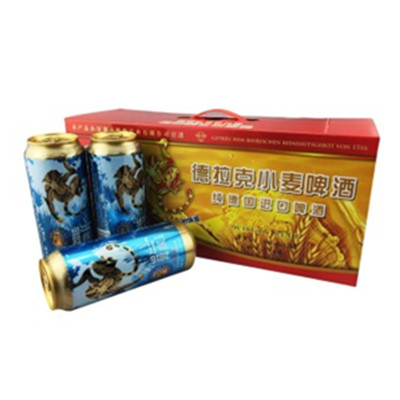 好价！德拉克 猴年纪念版小麦啤酒500ml*12听礼盒装