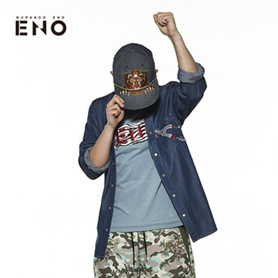 潮服好价！BURANDO ENO巴黎足迹男式长袖衬衫E5SP21608