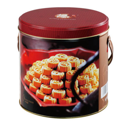 白菜价！十月初五一口粒粒杏仁饼(圆罐装)(年货礼盒)232g 两盒