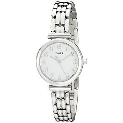 银色时尚！天美时 Timex T2P2009J女款石英手表