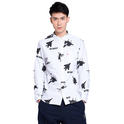 潮流单品！BURANDO ENO男式长袖休闲衬衫E5SU21602