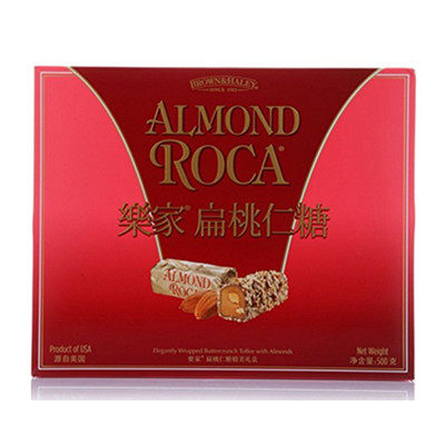 进口零食！ROCA 乐家 扁桃仁巧克力糖500克(美国原装进口)