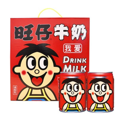 历史好价！旺旺 旺仔牛奶 原味 (铁罐装礼盒) 245ml*12