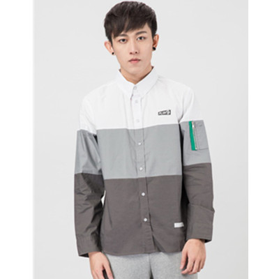 直降！Preppy Elite条纹撞色长袖衬衫