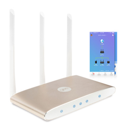 限时！极路由 HC5861别墅穿墙王极3 路由器AC双频千兆1200M