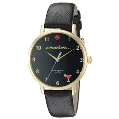 时尚大方！凯特丝蓓 kate spade Metro 女士时尚石英手表