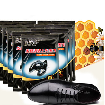 闪亮皮鞋！喜擦擦皮鞋湿巾（50包）