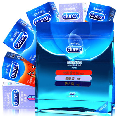 超值套装！Durex杜蕾斯避孕套家庭装70只