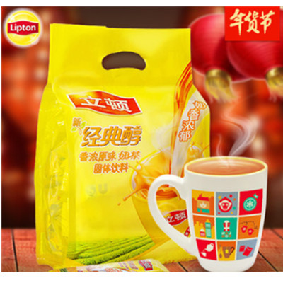 口感丝滑！立顿经典醇香浓原味奶茶40袋（赠马克杯）