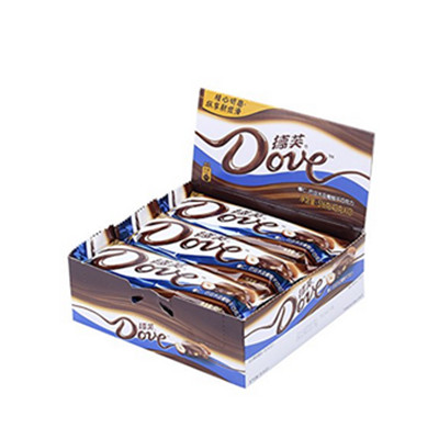 送女友！德芙榛仁巴旦木葡萄干巧克力43g*12(整盒)